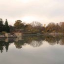 호숫가의아침 이미지