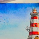 펜드로잉과 수채화 이미지