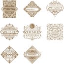 set of vintage labels for packing 이미지