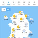 오늘의 날씨🌞☔️☃️, 2024년 6월 8일 토요일 이미지