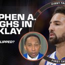 Stephen A.: Klay Thompson looks like he's "SLIPPED TREMENDOUSLY' 이미지