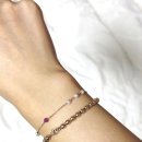 금선에너지 | 탄생석 팔찌 추천 금선말이 담수진주 루비 팔찌 요즘 데일리템