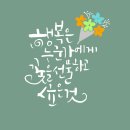 한글의 외출복, 캘리그라피 이미지