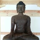 영천 죽림사 철조여래좌상 이미지