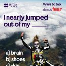 'I nearly jumped out of my .....' 이미지