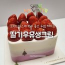 투썸플레이스 부천역로데오점 | 투썸플레이스 크리스마스 케이크 배달로 시켜본 딸기우유생크림