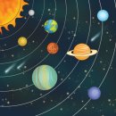 ﻿[태양계 총정리]태양계 행성의 크기비교와 거리 비교.행성의 특징 비교표 이미지
