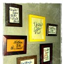 패브릭캘리그라피 이미지