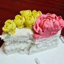 플라워케이크지도사(앙금플라워떡케이크) | 부평 생화와 떡케이크를 함께 만드는 미다움앙금플라워떡케이크 부모님 생신 케이크 후기