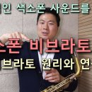 색소폰 비브라토 강의(1)-비브라토의 원리와 핵심&연습방법 - 김성길TV 이미지