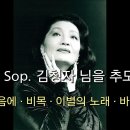 Mezzo Soprano 김청자 님을 추모하며 — (1) 그대 있음에, (2) 바위고개, (3) 이별의 노래, (4) 비목, 이미지