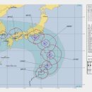 태풍 종다리 예상 진로(미국측 예상이라함) 이미지