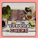 청룡마을4길 23 | 경주횟집 경주화랑마을 고래밥본점 밀치회 소 후기