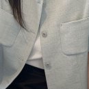 로반 | 로반 라운드 트위드 반팔 숏 자켓 - 여름 하객룩 및 빅사이즈 활용 분석