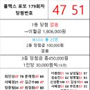 플렉스 로또 179회차 당첨자 이미지