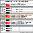 2017년 2월 17일 (금요일) 축구중계 방송편성표 이미지