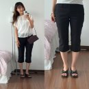 카프리 | 라룸 LAROOM 카프리팬츠 후기, 160cm 카프리팬츠 추천