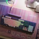 N-Plus | 귀염뽀짝 산리오 쿠루미 풀배열 기계식 키보드, Kuromi Akko 5108B Plus 선물용 데스크테리어 딱