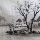 문인수묵화 이미지