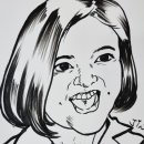 기초 스케치와 캐리커처 이미지