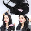 헤어스타일 | 여자 앞머리 없는 긴머리 웨이브펌 정수리 가발 핑크에이지 통가발 헤어스타일 후기