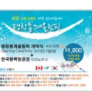 평창동계올림픽 개막식 관람 + 한국 왕복티켓 이미지