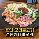 산처럼 쌓인 용인 오리불고기 선봉산더미오리 내돈내산 후기