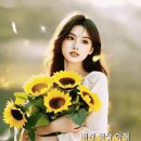 해바라기 꽃을 든 여인 (가비엔제이 - 해바라기 (Feat. 써니사이드 MJ)) 이미지