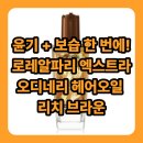 헤어리치 | 로레알파리 엑스트라오디네리 헤어오일 리치 브라운 후기 + 윤기 케어