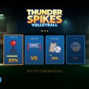 썬더오락실 | 썬더 스파이크 배구(Thunder Spike Volleyball)리뷰 : 손끝에서 터지는 강력한 스파이크의 쾌감