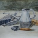 소묘와 수채화 이미지