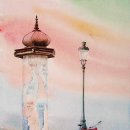 수채화 일러스트 이미지