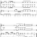 [성가악보] Thank You for the Song [Joseph M. Martin] 이미지