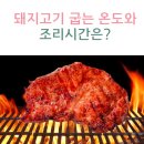 돼지고기 부위별 굽는 온도와 온도측정법 이미지