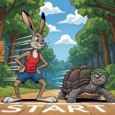 토끼와거북이 이미지