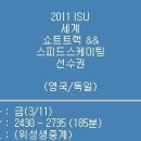 [쇼트트랙]2011 세계 선수권 대회 경기일정 및 출전선수(2011.03.11-13 GBR/Sheffield) 이미지