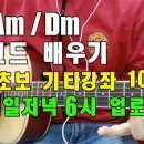 [10회-Am/Dm코드 배우기] 왕초보 기타강좌 이미지