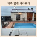 제주도 아기랑 숙소 독채 펜션 온수풀 협재 바다보라