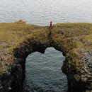 아이슬랜드, 가트클레투르 공암과 아르나르스타피 마을 이미지