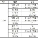 2016년 프로야구 연습경기 일정표입니다.(TV중계) 이미지