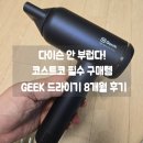 이송임헤어모드 | [내돈내산] 3만원대에 BLDC 모터 탑재! 긱(GEEK) 헤어 드라이기 8개월 코스트코 추천템 찐 후기