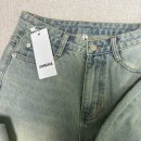 [GS shop] 우먼 워싱 롱 와이드 연청 틴 데님 여성 팬츠👖
