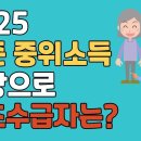 2025 기준중위소득 변경으로 기초수급자는 어떻게? 이미지