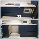 청솔마을 SK한화(아) | [수원시 장안구] 싱크대 식기세척기 자리 만들기 - 하부장 이동 설치로 비용 절감