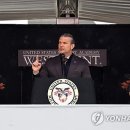 미국 피트 헤그세스 전쟁부 장관의 웨스트포인트 육군사관학교 졸업식 축사 이미지