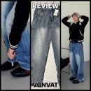 본바트 VONVAT 캣 워싱과 디테일이 매력적인 볼드 인시전 와이드 진 사이즈 추천 착용 후기