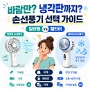 대도광고산업 | 일반 손선풍기 vs 펠티어 냉각선풍기 비교｜2만원 더 줄 가치 있을까?