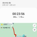 앞산(대덕식당-안일사-앞산전망대-원점회귀)3.05Km(편도 23m 56s)-230220 이미지