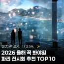 Top-솜씨 | 2026 놓치면 후회할 파리 전시회 추천 리스트 TOP10! ✨