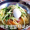 바로생멸치국수